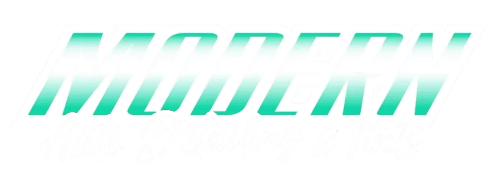 Modern Auto Detailing Logo White
